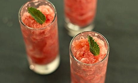 Strawberry Cider Granitas