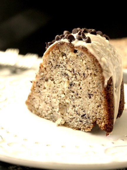Buttermilk Banana Bundt Cake with Brown Butter Icing