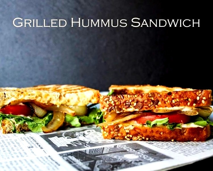 grille hummus sandwich