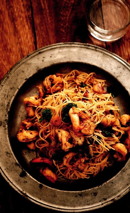 Shrimp, Noodles